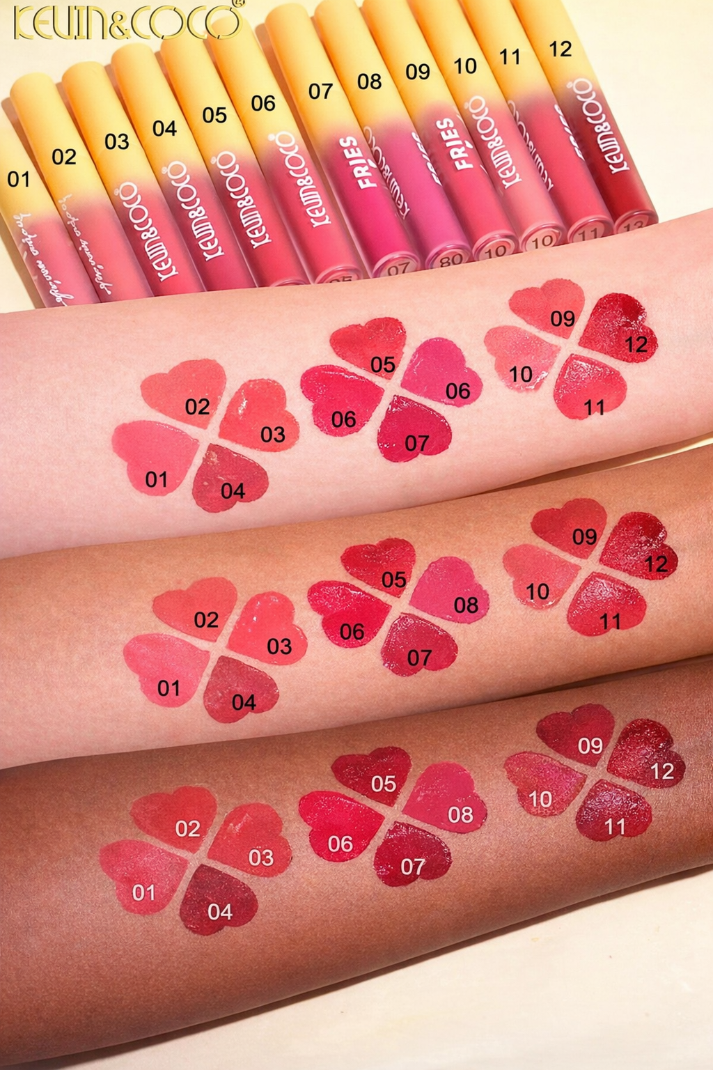 Kevin & Coco 12-Piece Lip Tint Collection