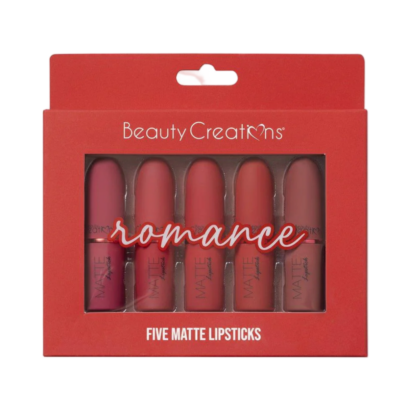 Beauty Creations Matte Lipstick Set: Romance