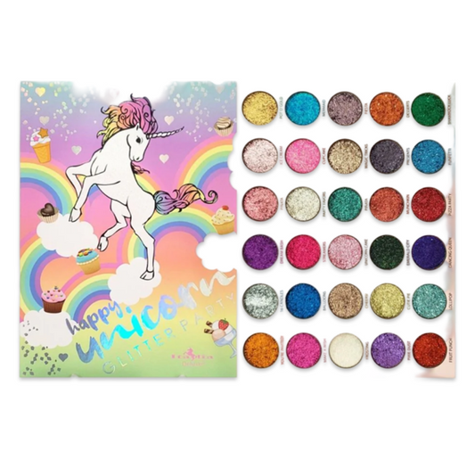 Italia Deluxe Happy Unicorn Glitter Party Palette