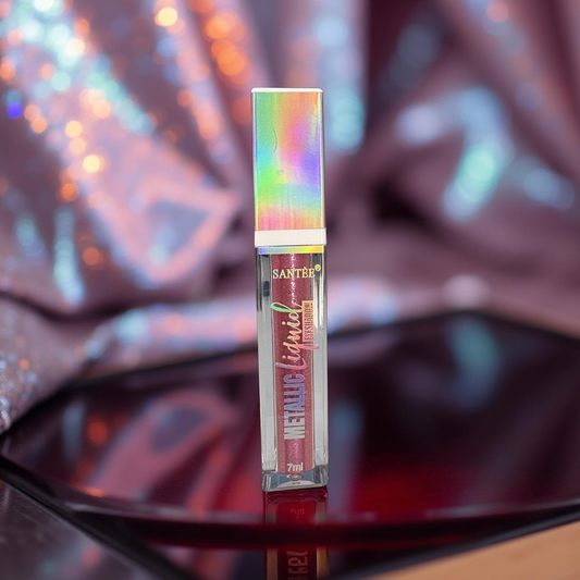 Santee Metallic Liquid Eyeshadow (03 Warm Pink)