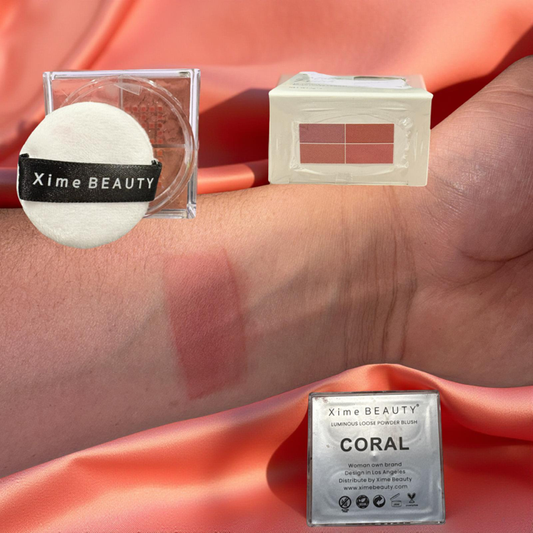 Xime Beauty Luminous Loose Blush Powder Coral