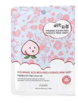 Hyaluronic Acid  With Peach Essence Sheet Mask